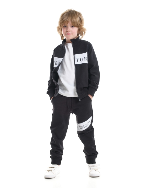 Спортивный костюм для мальчиков Mini Maxi, модель 7263, цвет черный - Костюмы спортивные